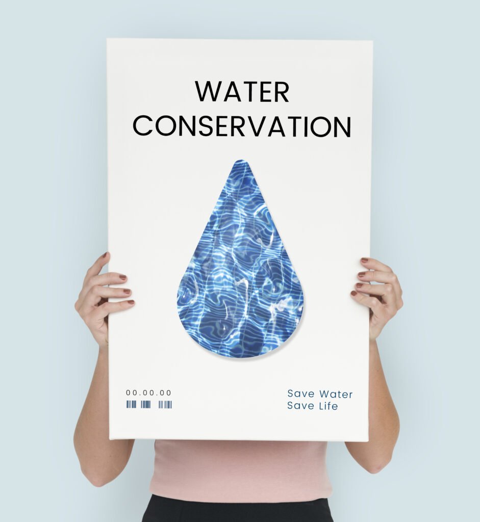 Decorative image showcasing the importance of water conservation